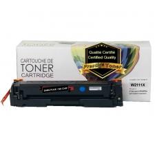 Compatible HP W2111X (206X) Toner Cyan (avec niveau d'encre)